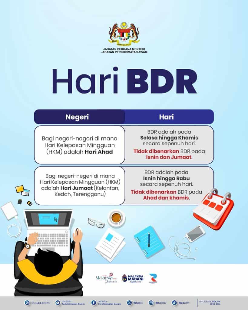 Image from: BDR Penjawat Awam Mulai 15 April 2026 – Syarat & Pekeliling JPA
