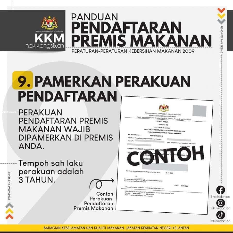 Image from: Cara Daftar Premis Makanan (Panduan Lengkap FoSIM KKM)