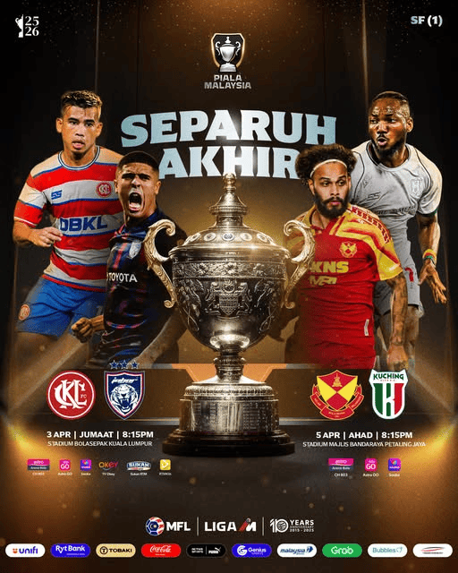 Jadual Separuh Akhir Piala Malaysia 2025-2026