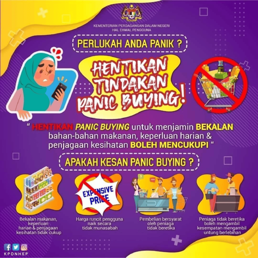'Panic Buying atau' 'Pre Buying'? - Senarai Barang yang PATUT Dibeli