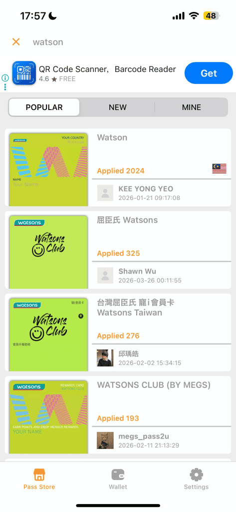 Image from: Pass2U Wallet – Fungsi & Cara Guna (iOS, Android,Samsung)