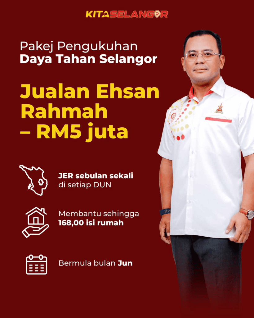 Image from: Pakej Pengukuhan Daya Tahan Selangor – 7 Bantuan Untuk Rakyat!