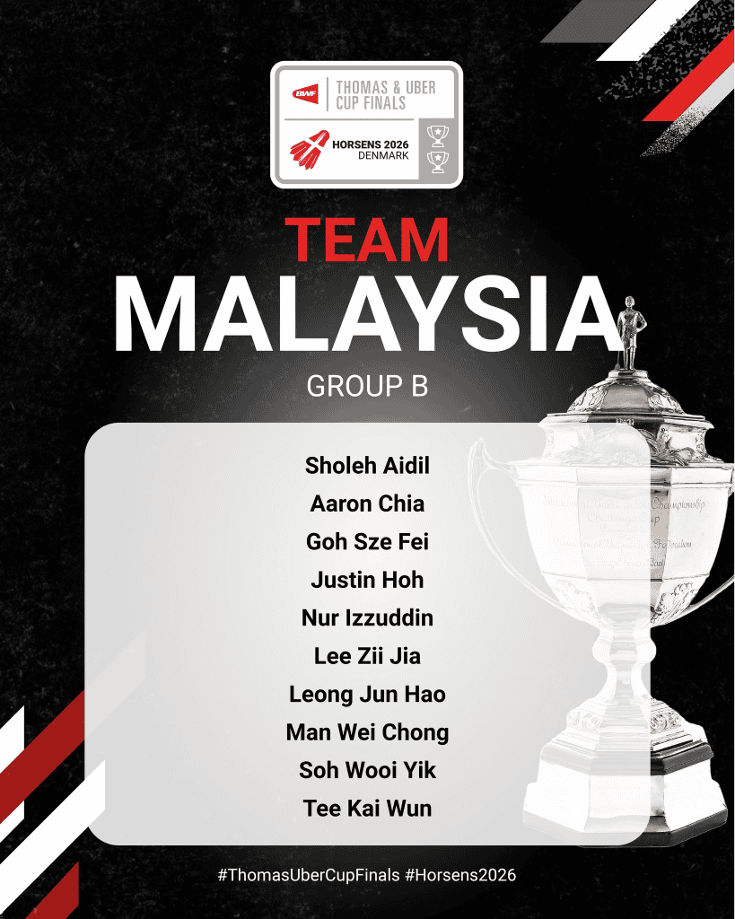 Image from: Piala Thomas & Uber 2026 [LIVE RTM] Malaysia lwn China