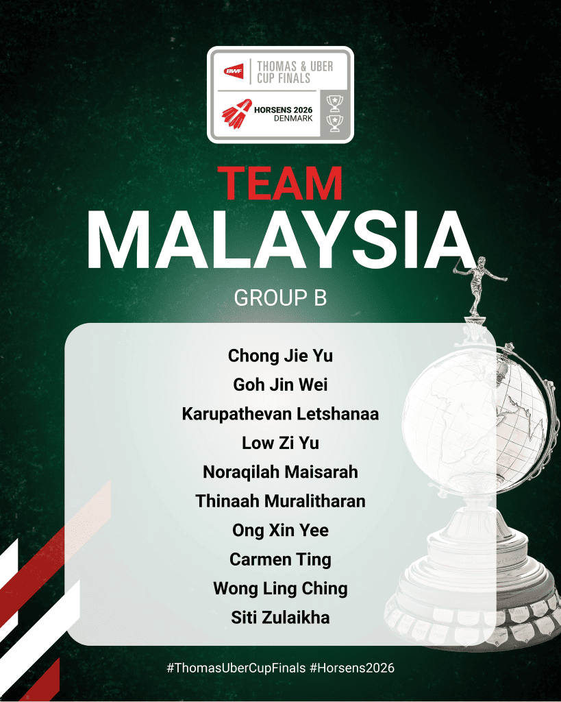Image from: Piala Thomas & Uber 2026 [LIVE RTM] Malaysia lwn China