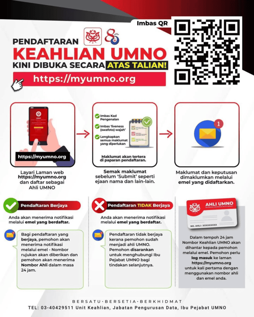 Daftar UMNO Online 2026 - Cara Jadi Ahli UMNO