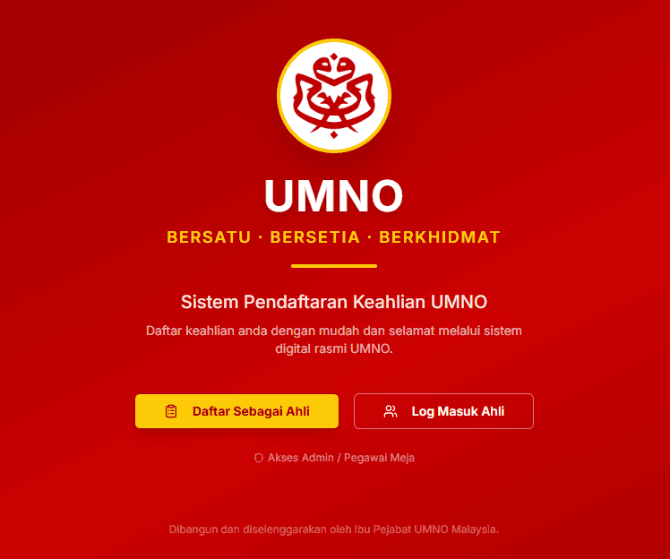 Daftar UMNO Online 2026 - Cara Jadi Ahli UMNO