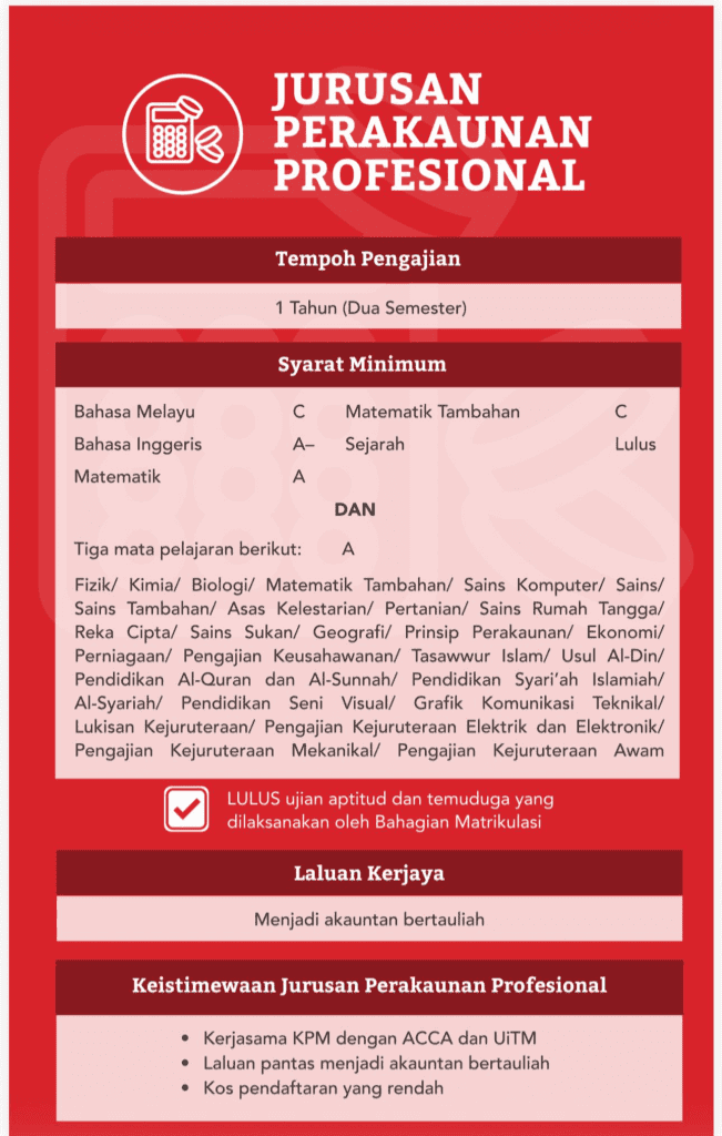 Image from: Merit Matrikulasi – Cara Kiraan & Strategi Masuk Matrik KPM