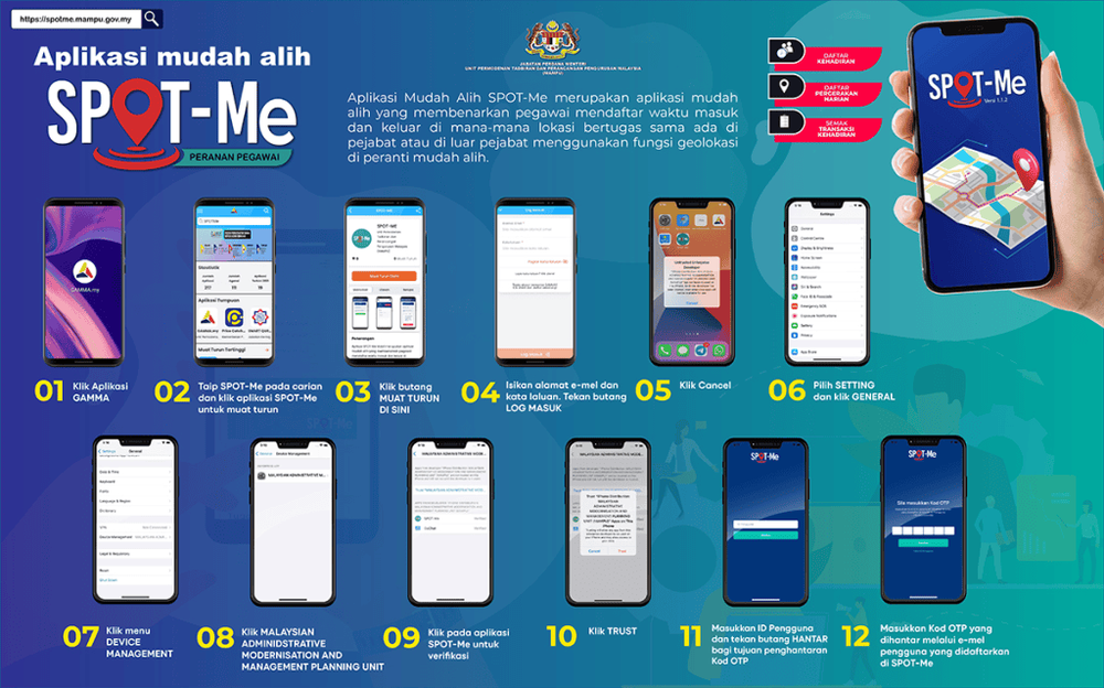 Image from: SPOT-Me: Cara Login & Daftar Masuk / Keluar BDR