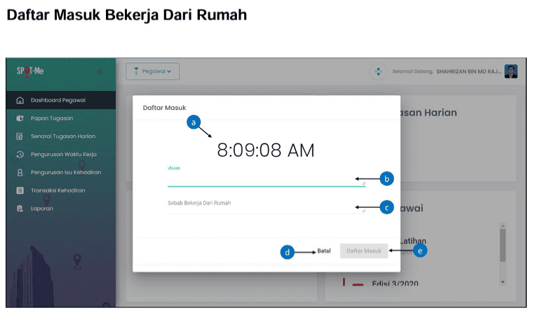 Image from: SPOT-Me: Cara Login & Daftar Masuk / Keluar BDR