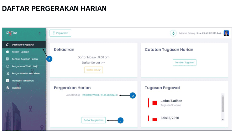 Image from: SPOT-Me: Cara Login & Daftar Masuk / Keluar BDR