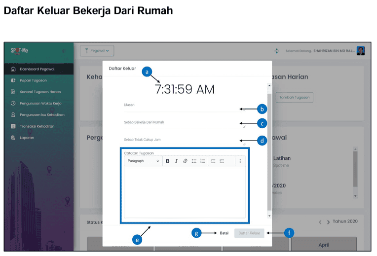 Image from: SPOT-Me: Cara Login & Daftar Masuk / Keluar BDR