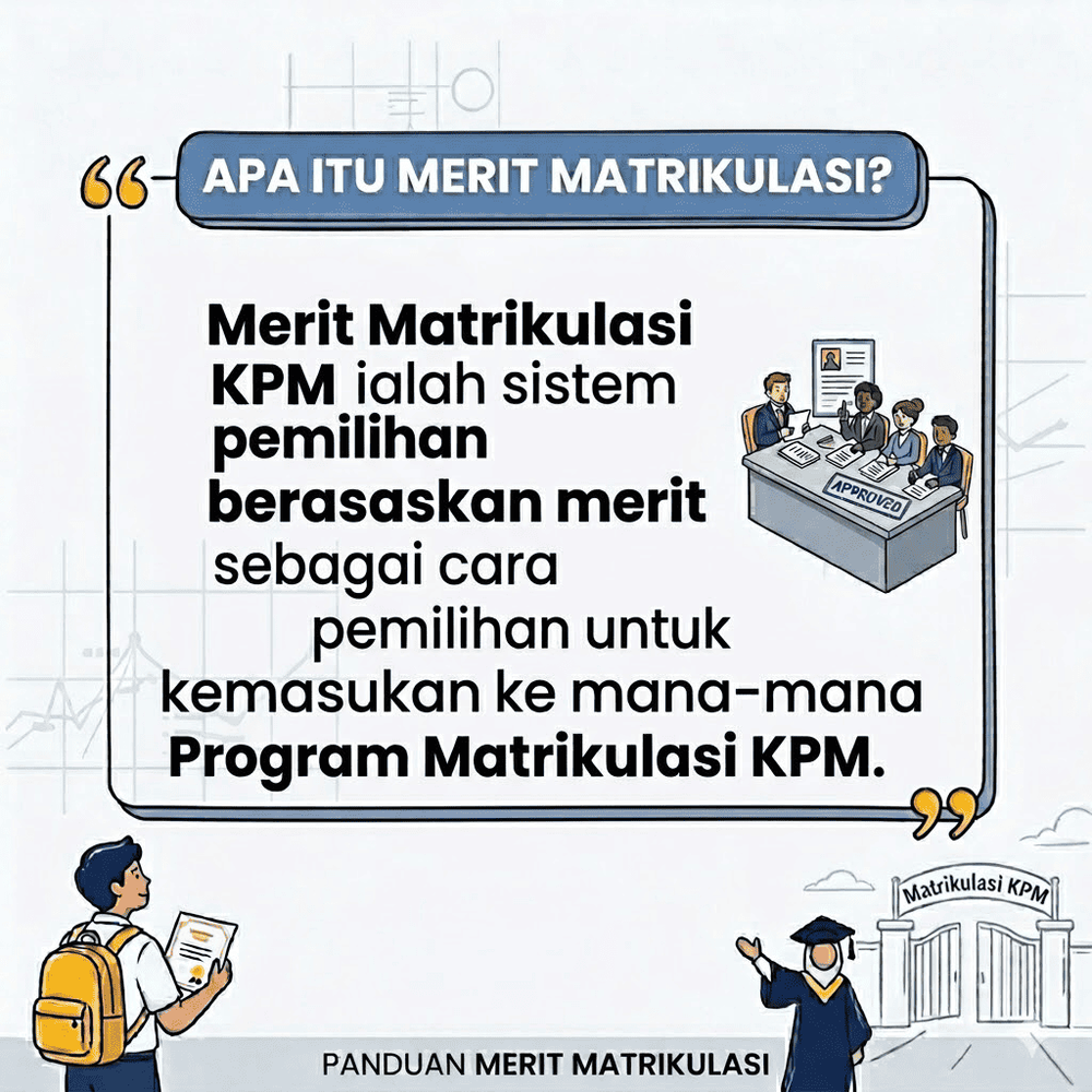 Image from: Merit Matrikulasi – Cara Kiraan & Strategi Masuk Matrik KPM