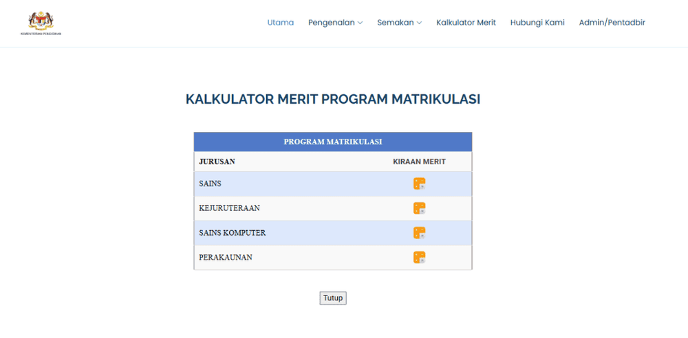 Image from: Merit Matrikulasi – Cara Kiraan & Strategi Masuk Matrik KPM