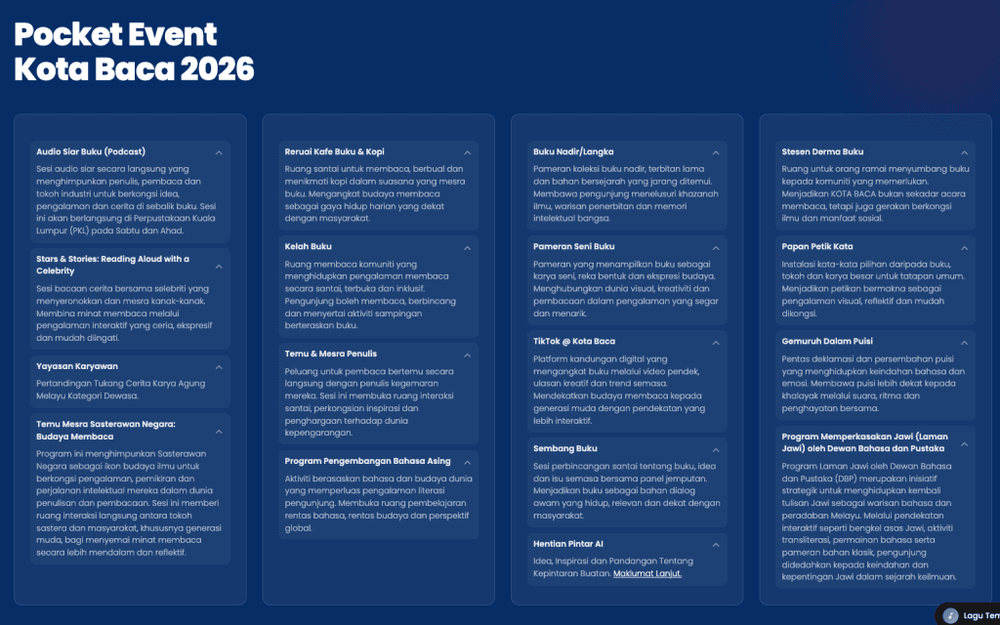 Image from: Kota Baca 2026: Festival Ilmu Terbesar Malaysia di Dataran Merdeka