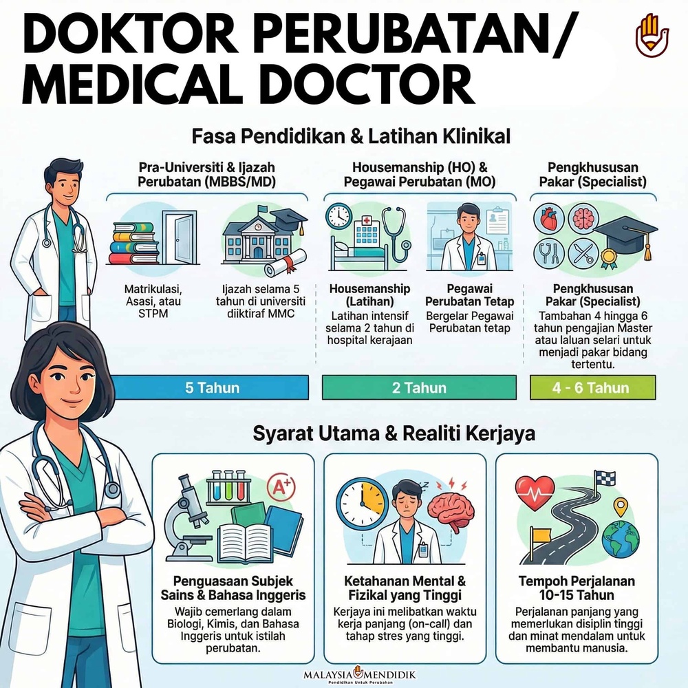 laluan kerjaya doktor perubatan