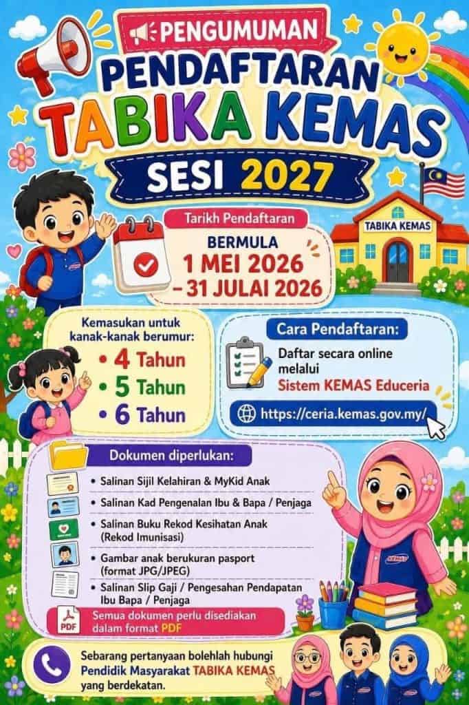 Image from: Permohonan TABIKA KEMAS 2027 – Dibuka Mulai 1 Mei 2026