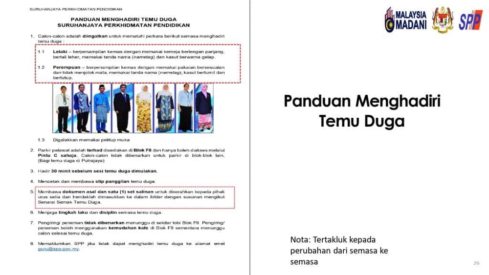 panduan temuduga spp
