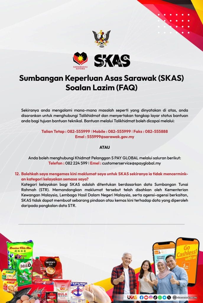 Image from: SKAS Fasa 2 – Tarikh, Semakan & Kadar Bantuan
