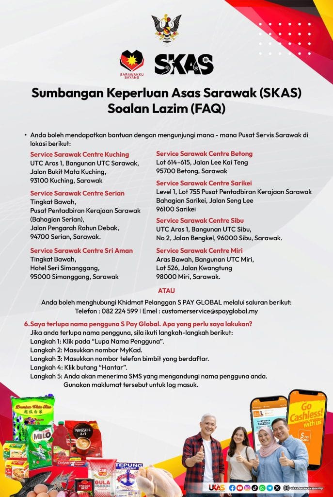 Image from: SKAS Fasa 2 – Tarikh, Semakan & Kadar Bantuan