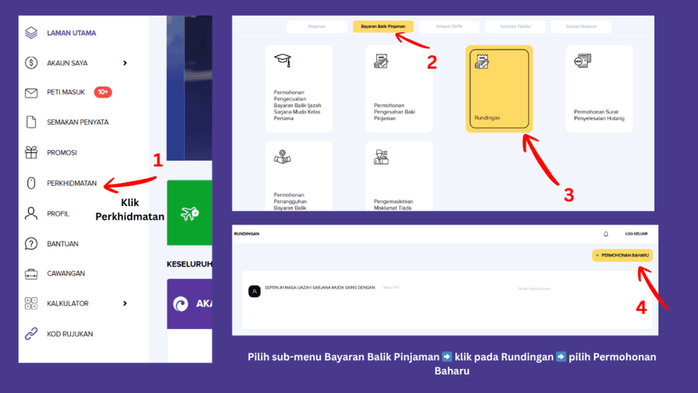 Image from: Penstrukturan Semula PTPTN – Cara Kurangkan Bayaran Bulanan & Elak Tunggakan