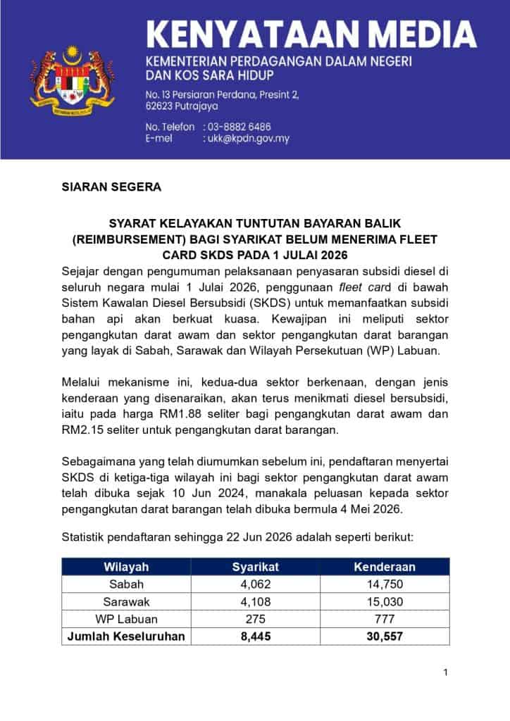 Image from: SKDS Boleh Diguna Mulai 15 Julai 2026 – Syarat & Kenderaan yang Layak