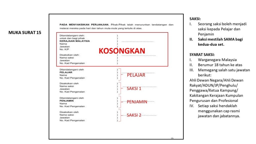 Image from: Cara Isi Borang Perjanjian Matrikulasi (2026)
