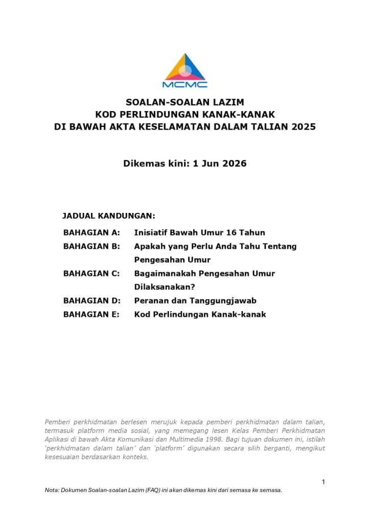 Image from: Peraturan Media Sosial 16 Tahun – Wajib Buat ‘Age Verification’