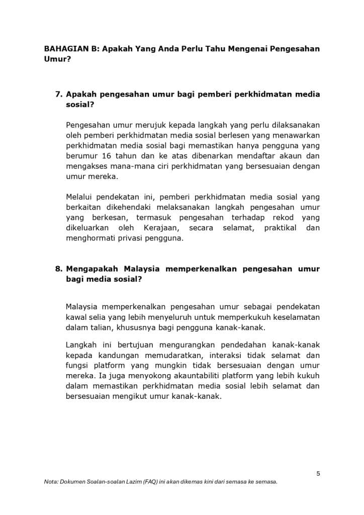 Image from: Peraturan Media Sosial 16 Tahun – Wajib Buat ‘Age Verification’