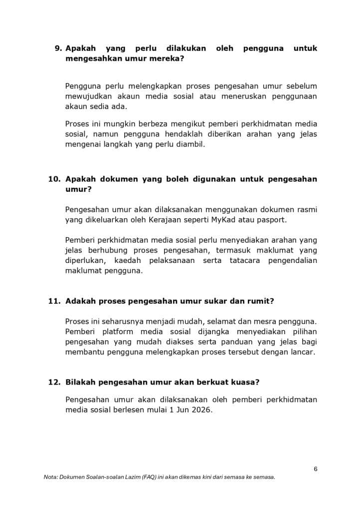Image from: Peraturan Media Sosial 16 Tahun – Wajib Buat ‘Age Verification’