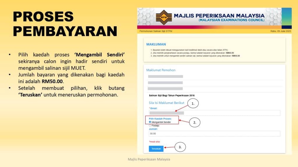Image from: Sijil MUET Hilang? – Ini Cara Dapatkan Salinan Semula