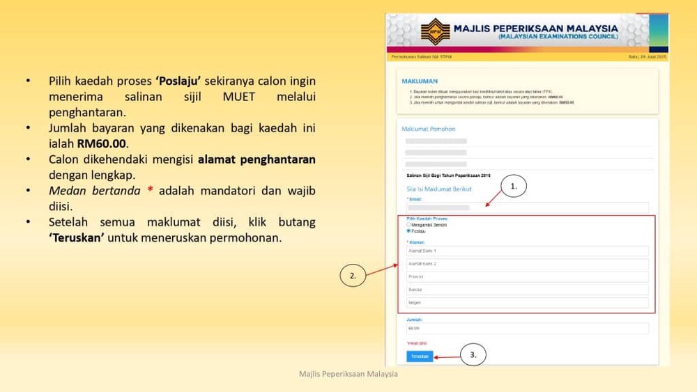 Image from: Sijil MUET Hilang? – Ini Cara Dapatkan Salinan Semula