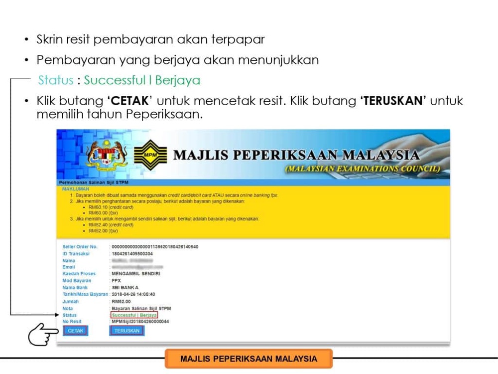 Image from: Cara Dapatkan Sijil STPM yang Hilang