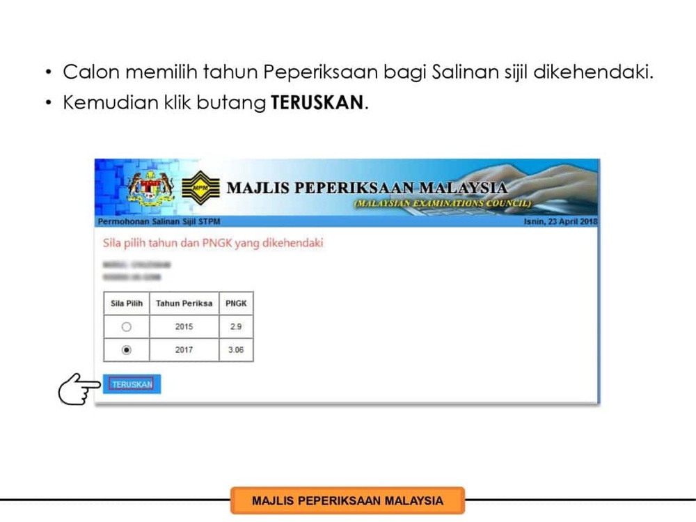 Image from: Cara Dapatkan Sijil STPM yang Hilang