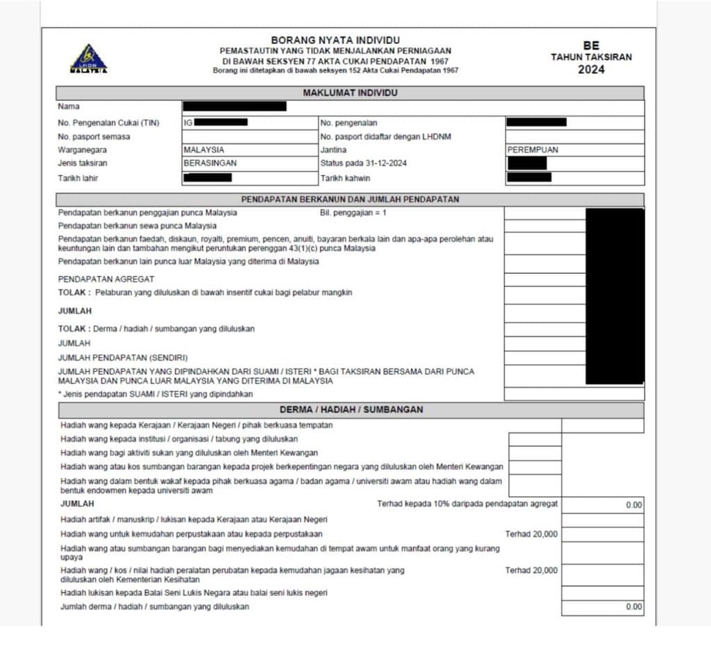 Image from: Perbezaan Borang B dan BE: Ramai Masih Salah Pilih