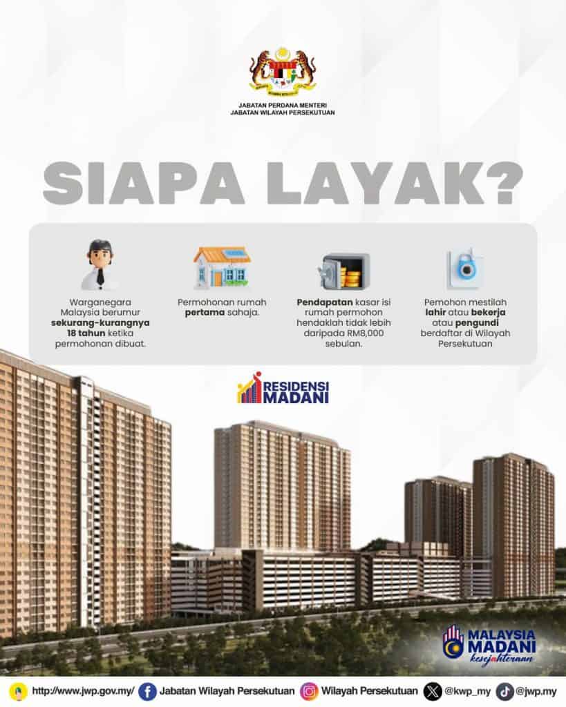 Image from: Residensi MADANI (2026) – Syarat Kelayakan & Cara Mohon