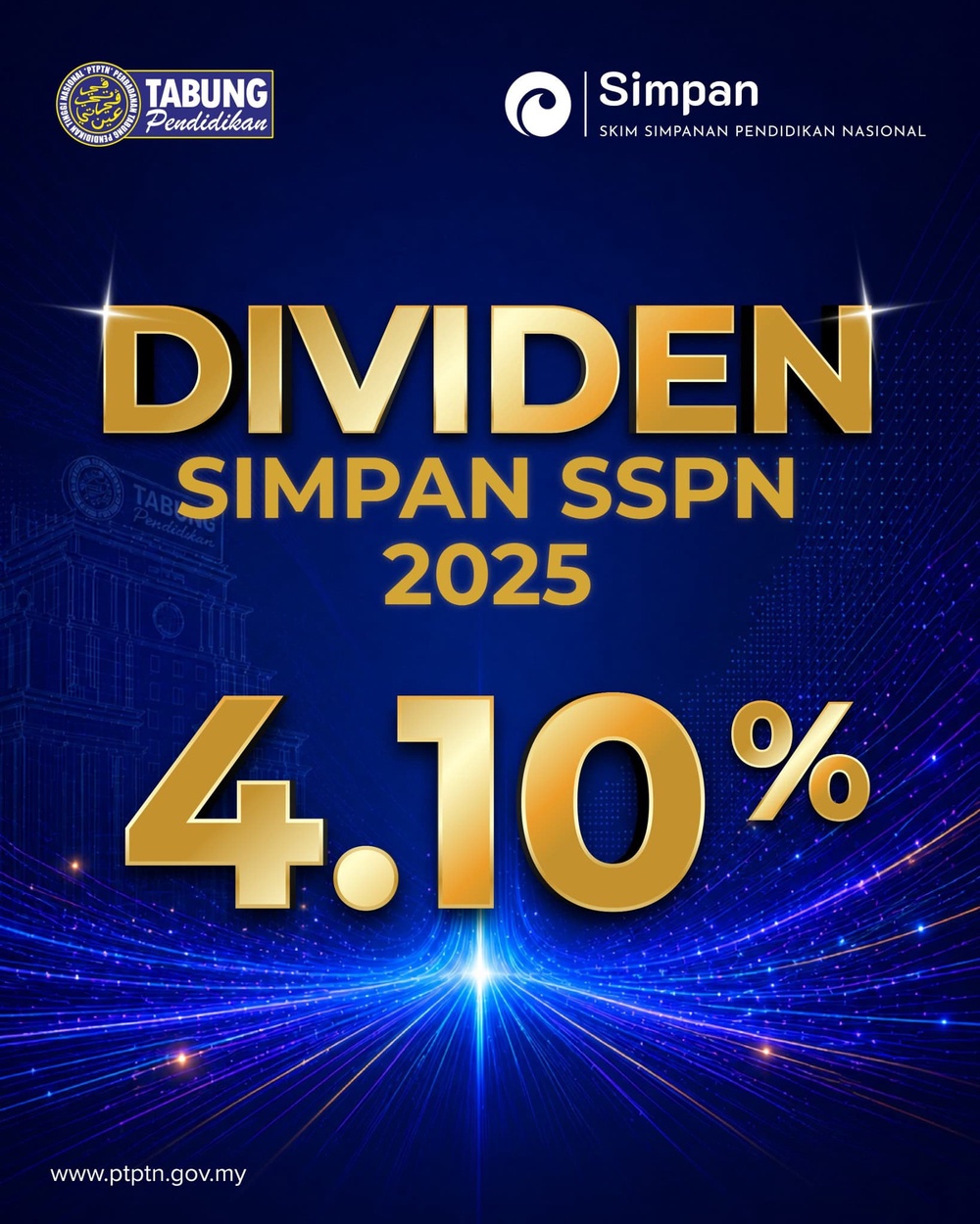 Image from: Dividen SSPN 2025 Diumum 4.10%,  Semakan Penyata Mulai 7 Mei 2026