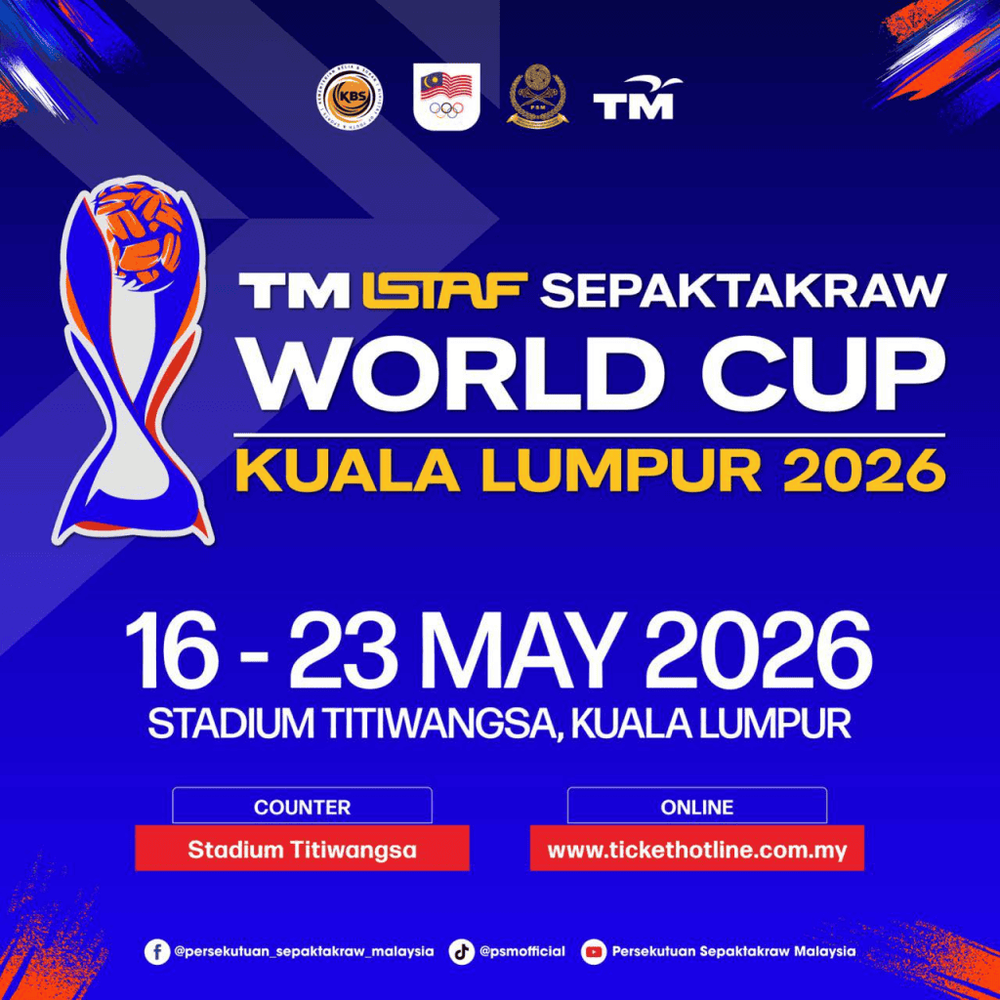 Image from: [LIVE] Piala Dunia Sepak Takraw 2026 – Jadual & Keputusan Terkini