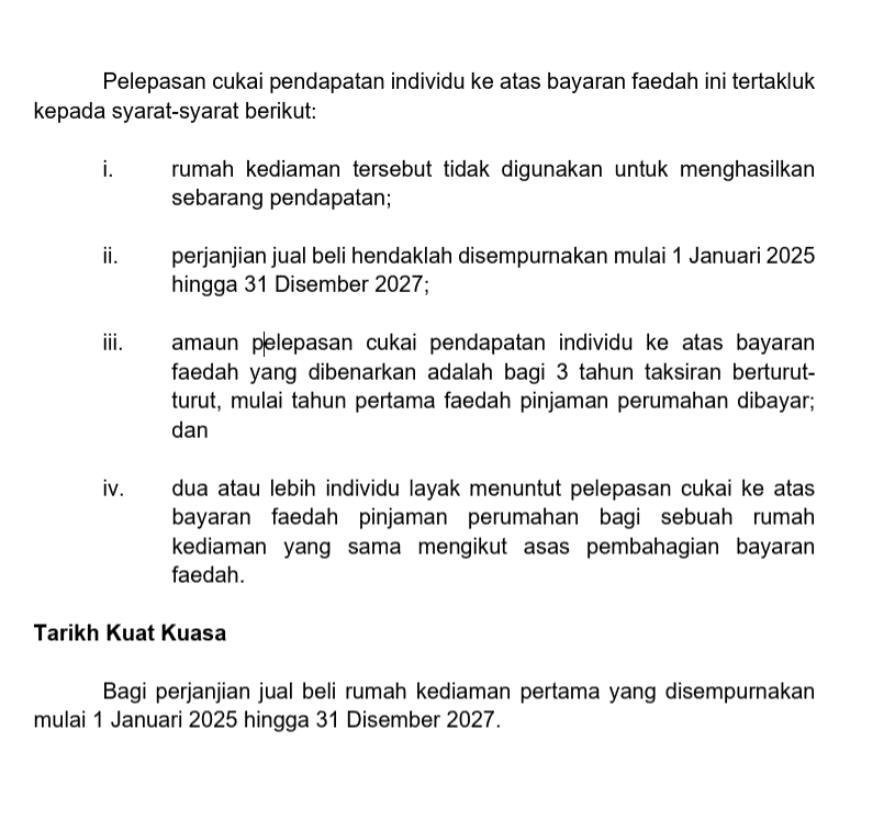 Image from: Pelepasan Cukai Beli Rumah Sehingga RM7,000