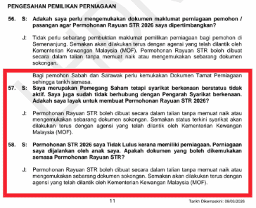 Image from: Ada SSM Bukan Punca STR Tak Lulus – Semak Dulu Kod Alasan!