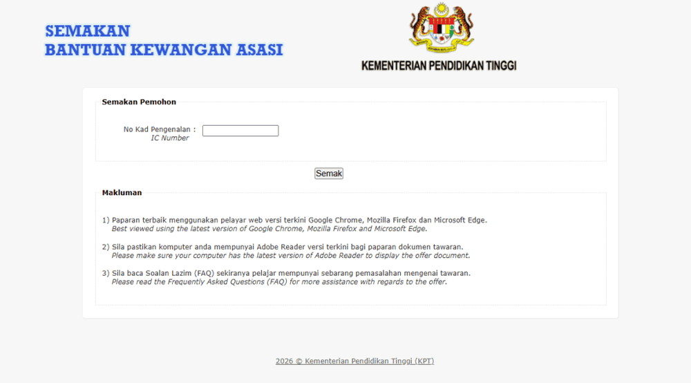 Image from: Bantuan Kewangan Asasi Universiti Awam (BKA UA) – Syarat Kelayakan