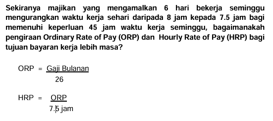 Cara Kira Bayaran Overtime (OT) Di Malaysia
