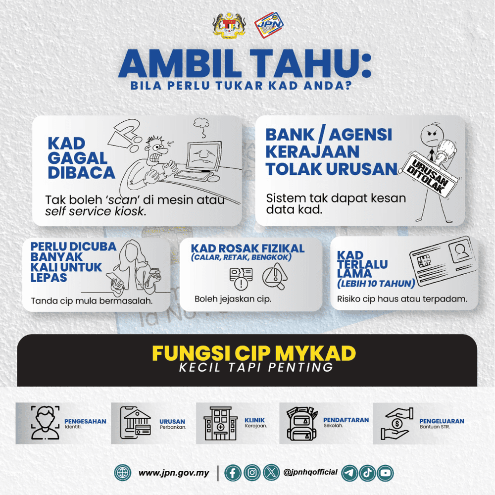 Image from: Tukar MyKad 18 Tahun – Rujuk Cara & Syarat