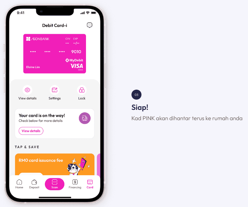 Image from: Kad Pink AEON Bank – Cara Mohon, Kegunaan & Kelebihan