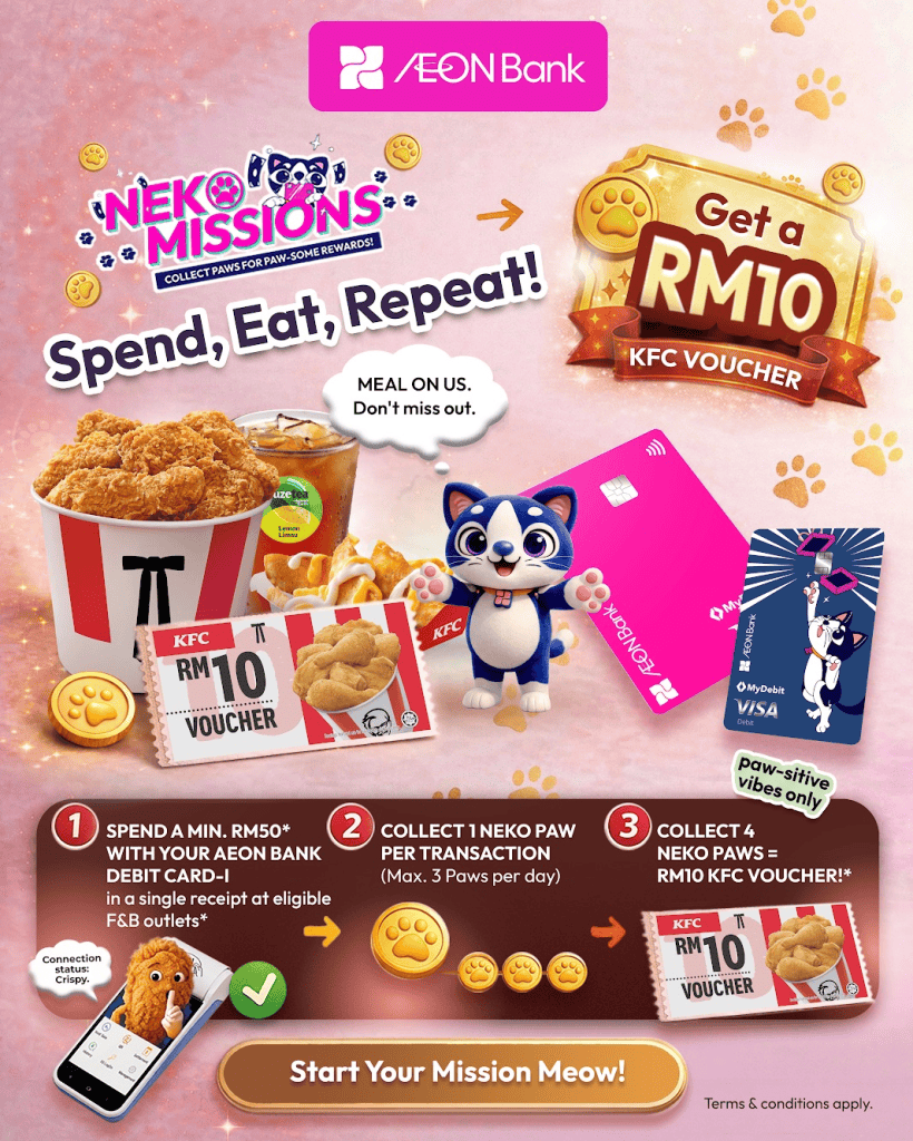 Image from: Kad Pink AEON Bank – Cara Mohon, Kegunaan & Kelebihan
