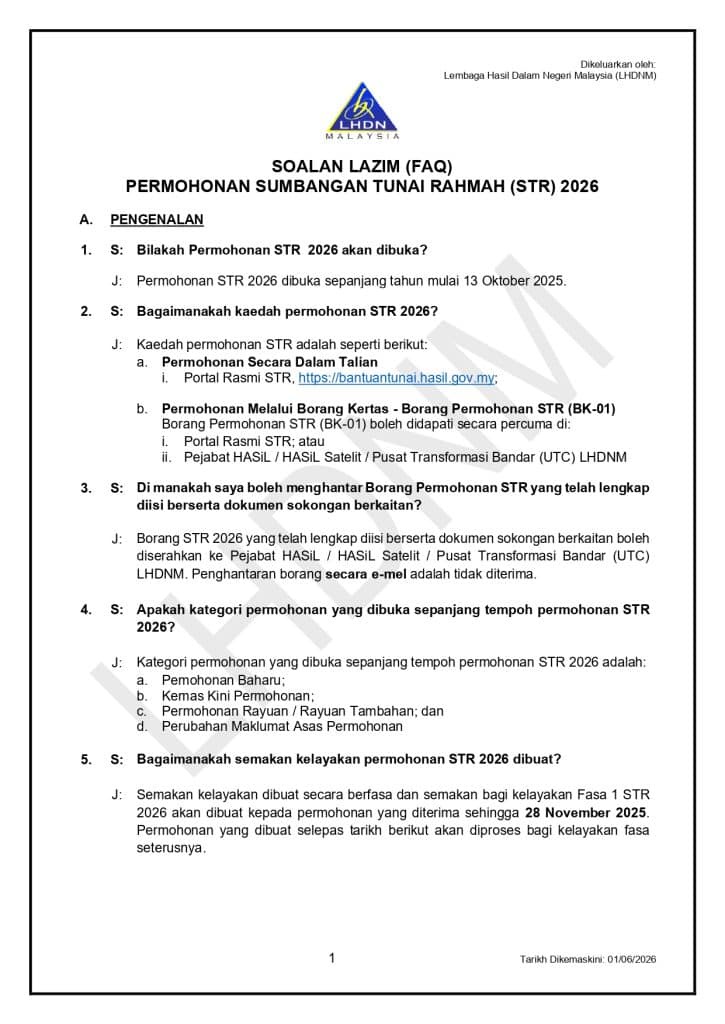 Image from: STR Fasa 4 – Rayuan / Permohonan Baharu Buka Hingga 30 Sept 2026