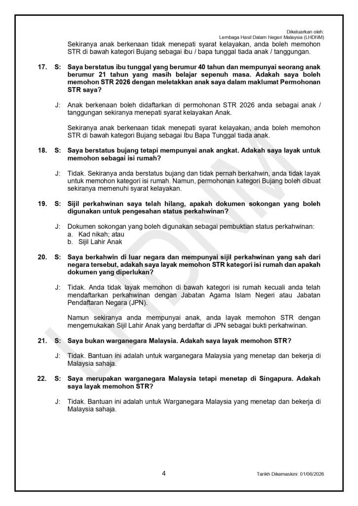 Image from: STR Fasa 4 – Rayuan / Permohonan Baharu Buka Hingga 30 Sept 2026