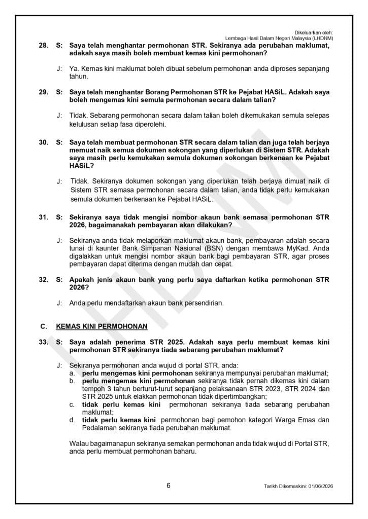 Image from: STR Fasa 4 – Rayuan / Permohonan Baharu Buka Hingga 30 Sept 2026