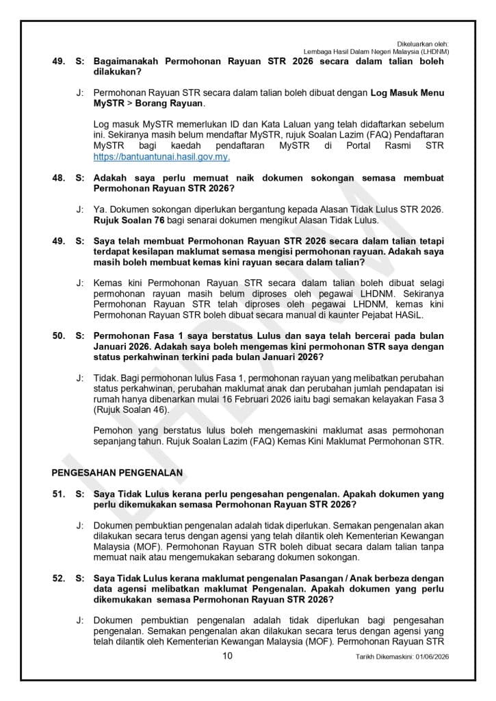 Image from: STR Fasa 4 – Rayuan / Permohonan Baharu Buka Hingga 30 Sept 2026