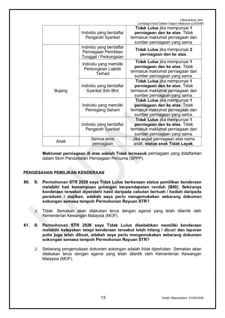 Image from: STR Fasa 4 – Rayuan / Permohonan Baharu Buka Hingga 30 Sept 2026