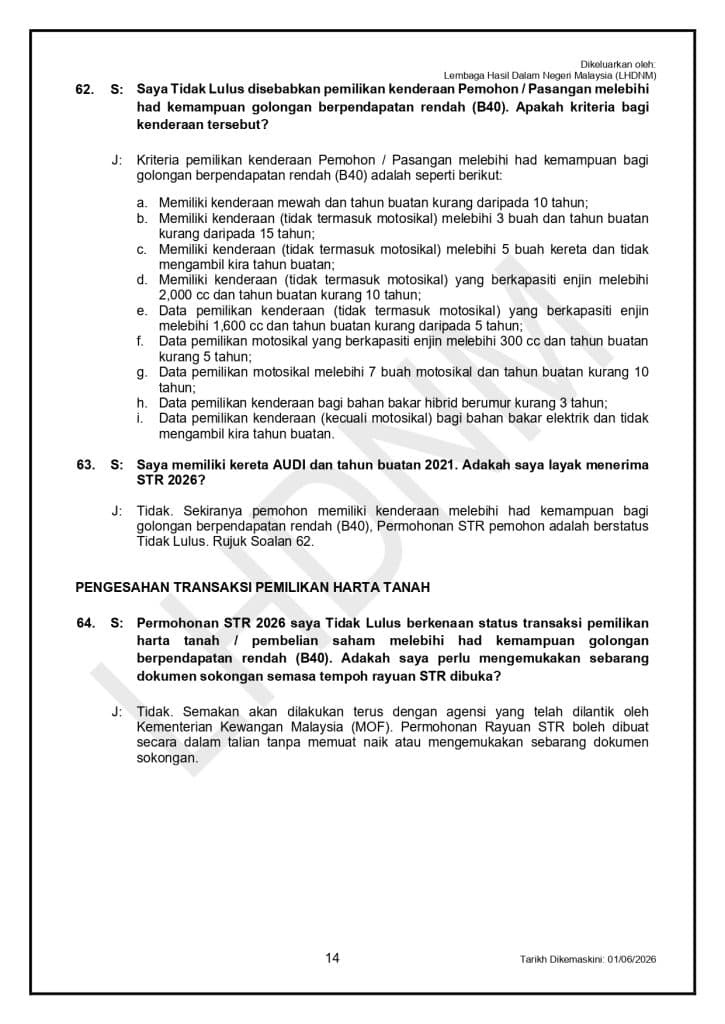 Image from: STR Fasa 4 – Rayuan / Permohonan Baharu Buka Hingga 30 Sept 2026